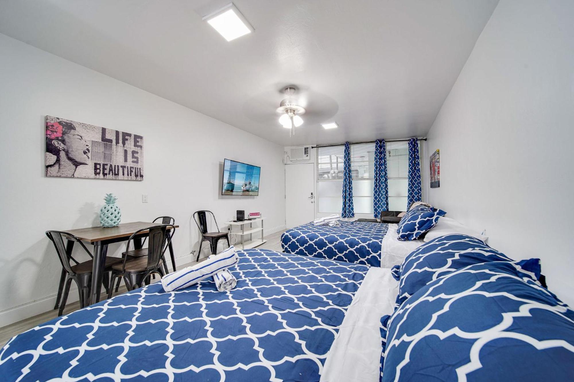 Deco Beachside Apt, W/2 Queen Beds, Washer/Dryer Маямі-Біч Екстер'єр фото