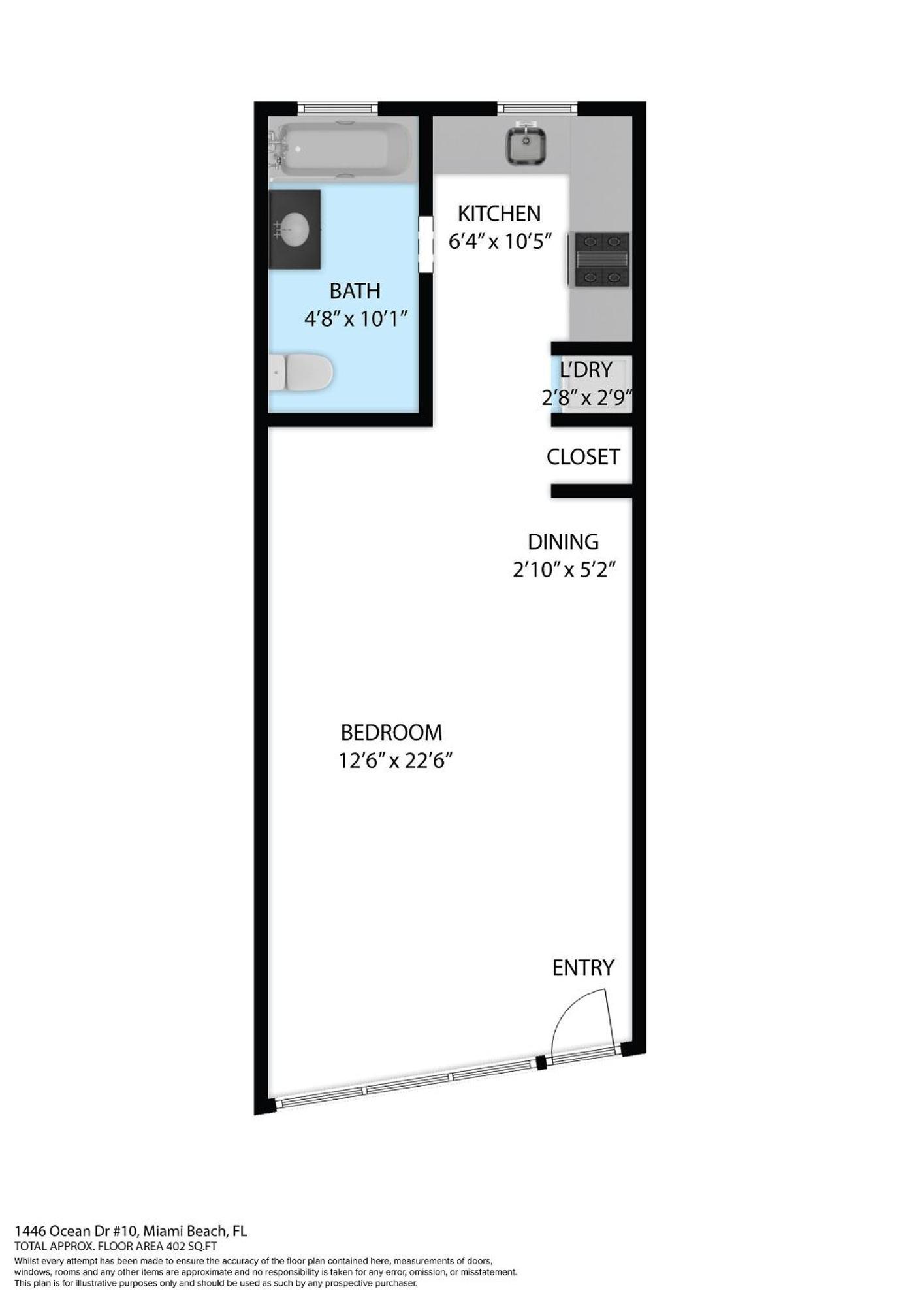 Deco Beachside Apt, W/2 Queen Beds, Washer/Dryer Маямі-Біч Екстер'єр фото